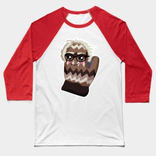 Bernie Sanders as Mittens - Knitted Mittens - Vermont Teacher Mittens Baseball T-Shirt